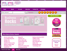 Tablet Screenshot of mumsbusinessdirectory.com
